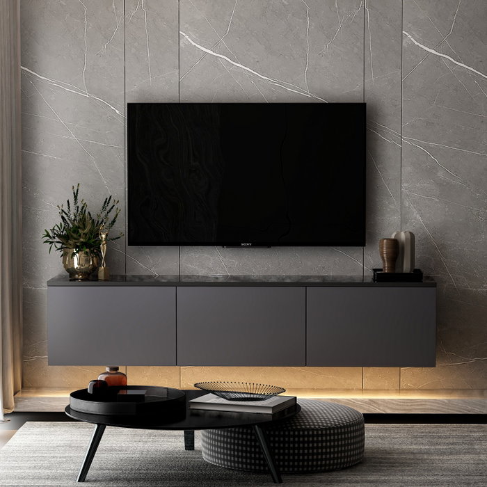 Hanah Home Soporte para TV Neon Illuminated - Antracita
